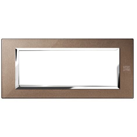 Urmet Simon Nea placca 6 moduli bronzo lucido 13906.BL