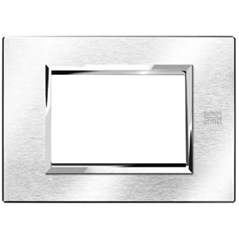 Urmet Simon Nea plaque 4 modules chrome brossé 13904.CS