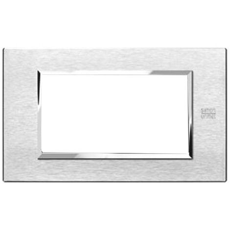 Urmet Simon Nea plaque 4 modules couleur aluminium satiné 13904.AS