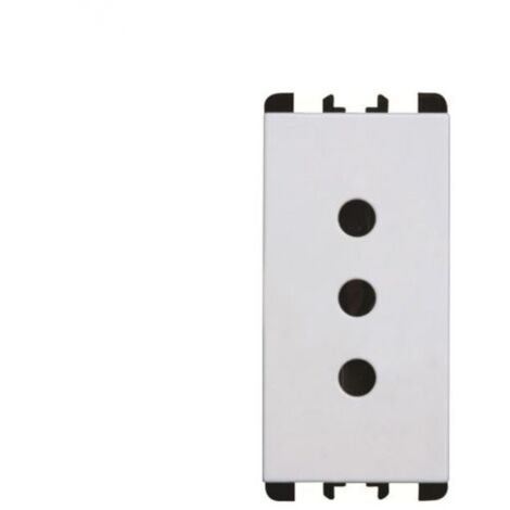 Urmet Simon Nea Presa P11 1 modulo 2P+T 10A-250V bianco - 10301.B