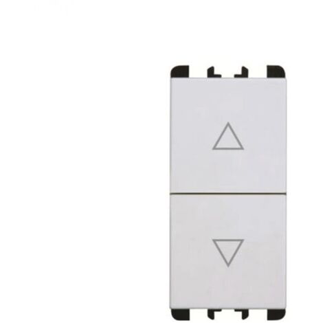 Urmet Simon Nea Pulsanti interbloccati 1 modulo 1P NO + 1P NO 10A bianco - 10139.B