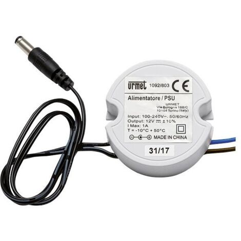 Urmet Unterputz-Netzteil für Kameras IP66 230 Vac -12 Vdc 1092/803