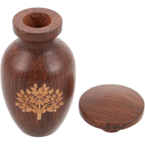 Urna para mascotas Urnas de cremación para mascotas Recuerdos de cremación para gatos Urna para mascotas Recuerdo del árbol de la vida Memorial de madera Marrón Madera