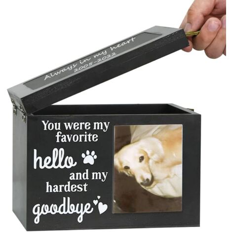 Urnes pour animaux de compagnie - Urne pour animaux de compagnie - Urnes commémoratives pour animaux de compagnie - Boîte photo - Urne pour animal de compagnie - Souvenir, grandes urnes commémoratives