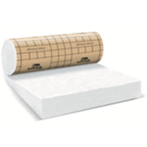 Ursa – Rouleau laine de verre PureOne 32 QP revêtu kraft – Épaisseur 140mm – Surface 3,24m² – Valeur R 4.35 pour isolation thermique