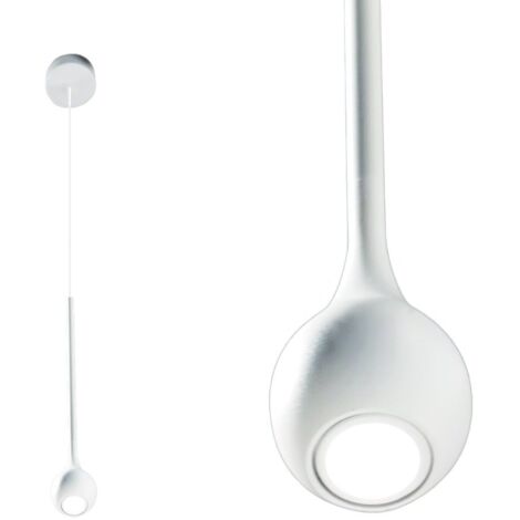 URSULA S/P - SOSPENSIONE LED BIANCO CON ROSONE 3000K 255LM 5W