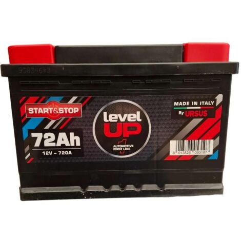 Ursus Batteria Auto Level Up - 72Ah Start & Stop Nero 720A