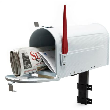 Us mailbox boite aux lettres design américain blanc montage au mur poste
