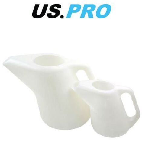 US PRO 2 Piece Fuel Oil Measuring Jug Set 1.5 & 5 Litre 3246
