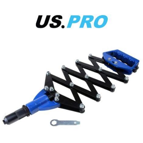 US PRO 32"" LAZY TONGUE TONG HAND RIVETER BLIND POP RIVET GUN 2.4MM - 6MM 5444