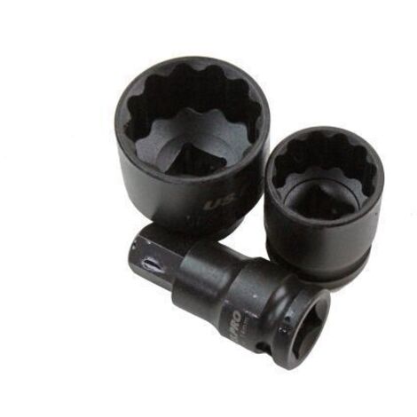 US PRO 5 Pc 1/2" Dr 12 Point Hub Impact Socket & Bit Set for VAG Vehicles 2085