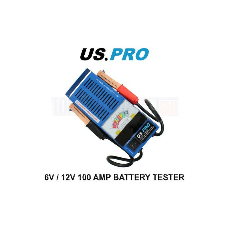 Us Pro - 6v - 12v 100 Amp Battery Load & Charging System Tester - Battery Test 7015