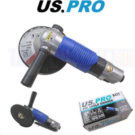 US PRO AIR ANGLE GRINDER 5"" CUT OFF TOOL HEAVY DUTY COMPRESSOR TOOL NEW 8425