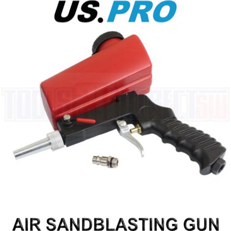 US PRO Air Sand Blasting Gun Hand Held Sand Blaster With Tank 8793