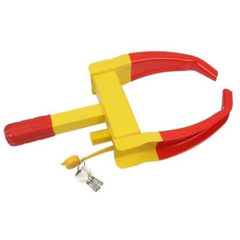 US PRO ALLOY WHEEL CLAMP LOCK SECURITY LOCK CAR VAN CARAVAN TRAILER BIKE 9327