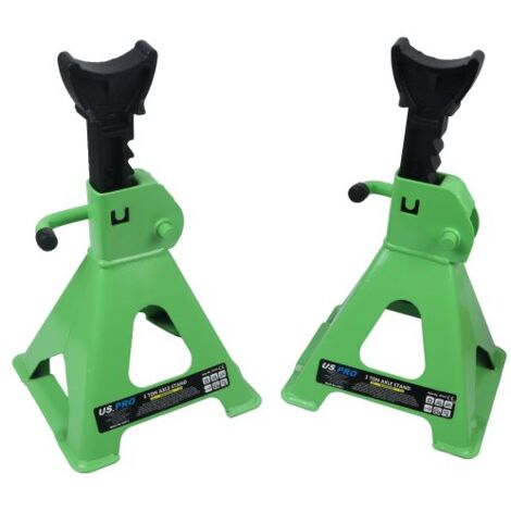US PRO AXLE STANDS 3 TON 3T PER STAND RATCHET ACTION FIXED AXLE STAND 6T 10115