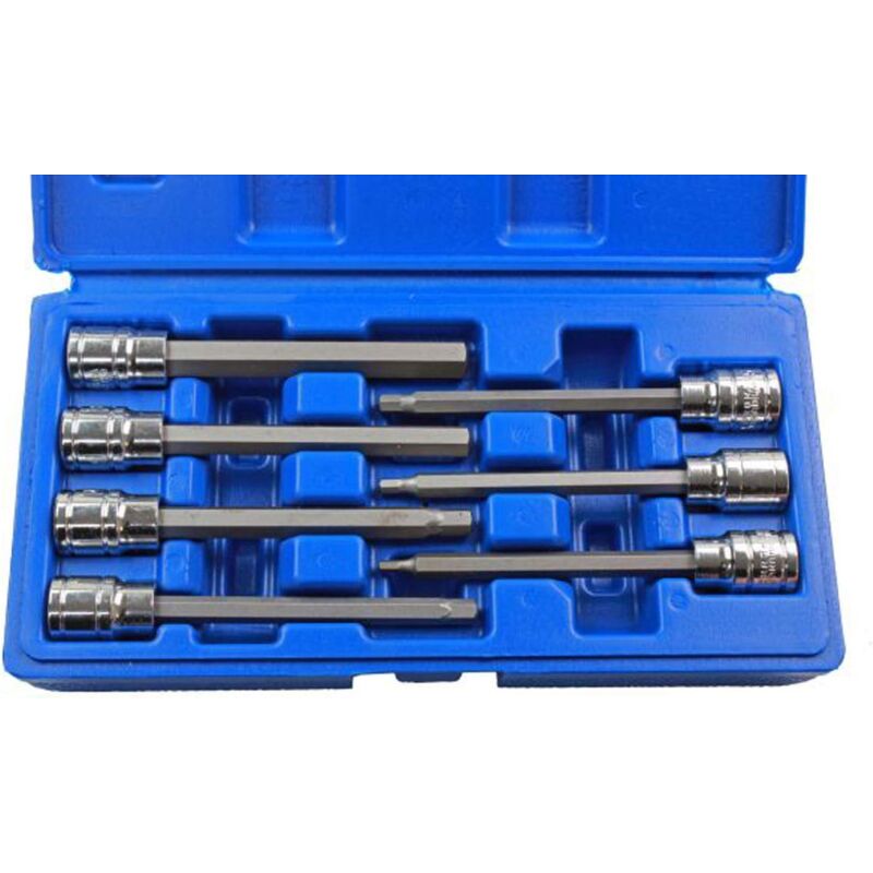 US Pro B1123 Coffret de 7 douilles à embouts hexagonaux pour clé Allen 3-10 mm
