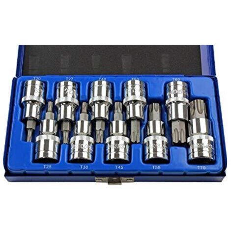 US PRO B1128 Set di 10 chiavi Torx da 1/2"