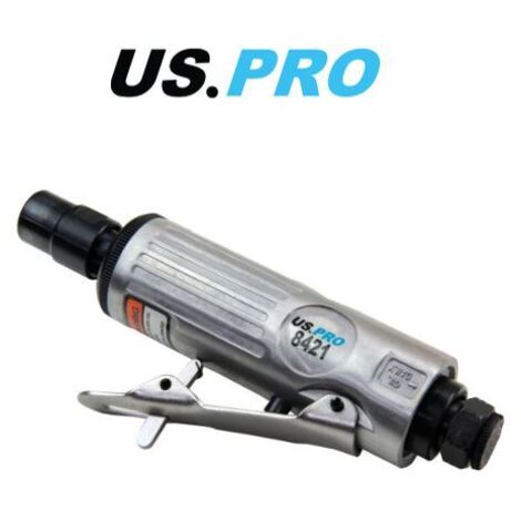 US PRO DIE GRINDER 1/4"" STRAIGHT AIR ANGLE CUT OFF TOOL 8421 WARRANTY