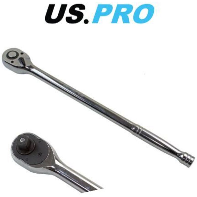 US PRO Extra Long 380mm 1/2 DR 72T Quick release Ratchet 4148