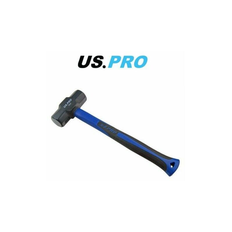 Us Pro - Double Faced 2Lb sledge Hammer with tpr Handle Rubber Grip 1667