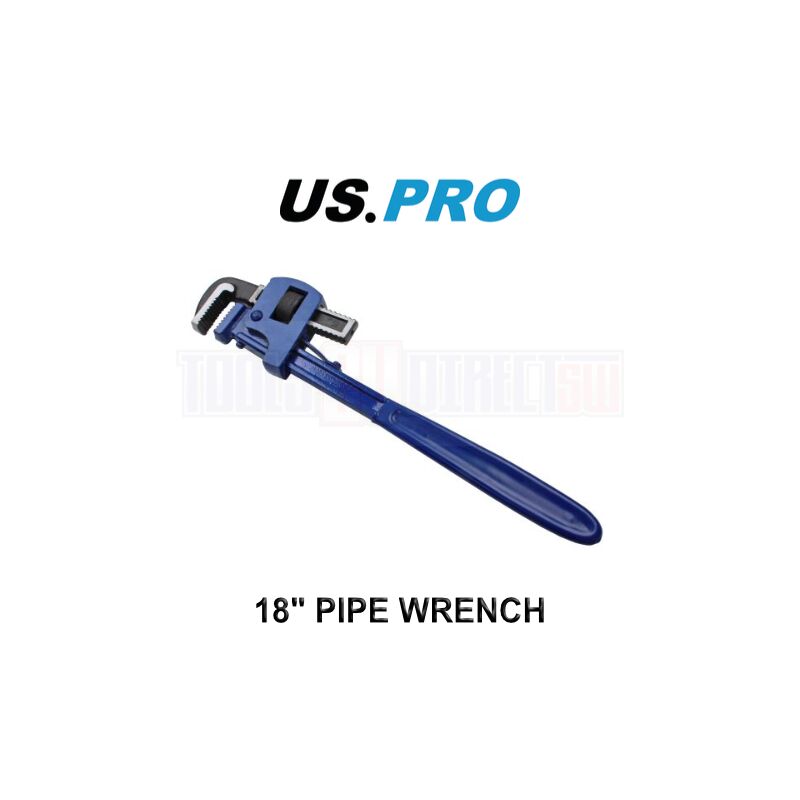 Us Pro - Tools 18 Pipe Wrench Stilsons Plumbing Water Pump Monkey Pipe Wrench 7039