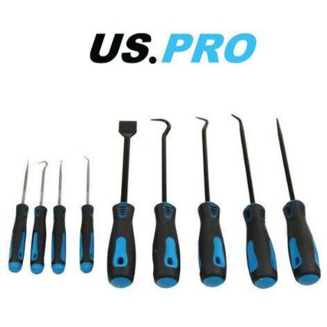 US PRO Hook & Pick Tool Set 9PC Scraper O Ring Seal Removal Set Hook Pick 5035