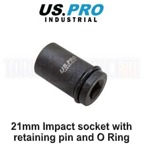 MM_UNVERIFIED_BRAND US PRO INDUSTRIAL 1/2 dr 21mm Scaffolders Impact Socket For Wrench Ratchet 3430