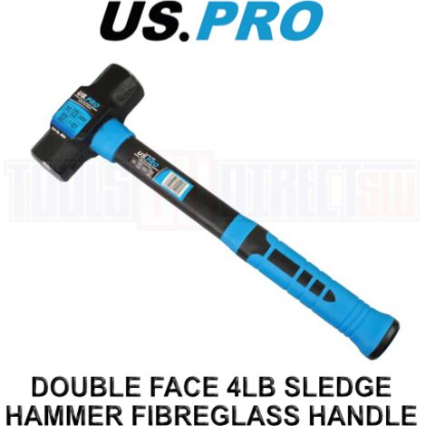 US PRO Lump Hammer 2kg 4lb Fibreglass Handle Sledge Club Stoning 4601