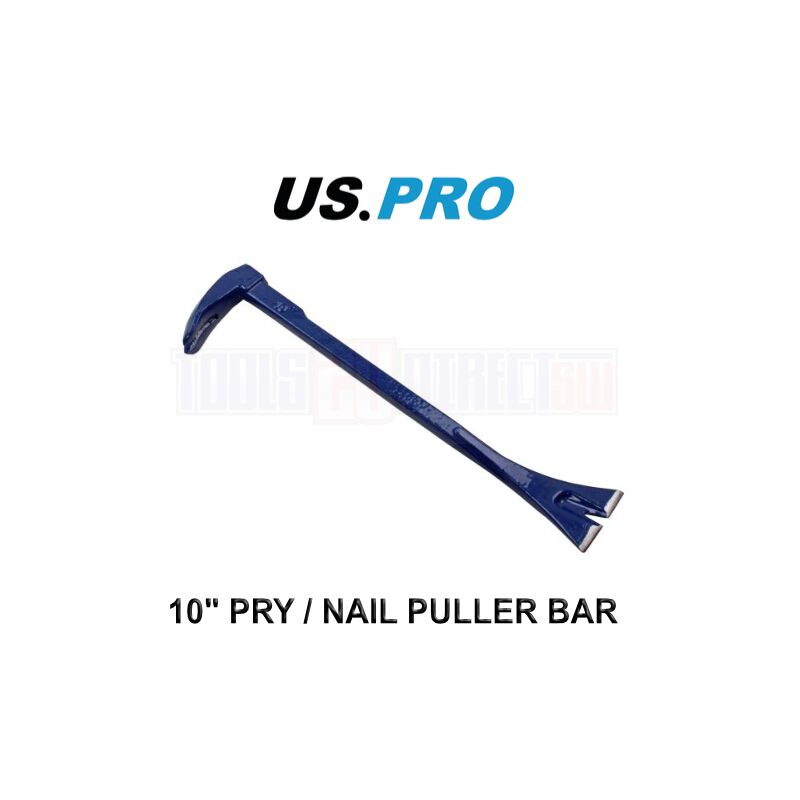 Tools 10'' Nail Puller Bars Pry Claw Bar Skirting Nail Remover Tool 6865 - Us Pro