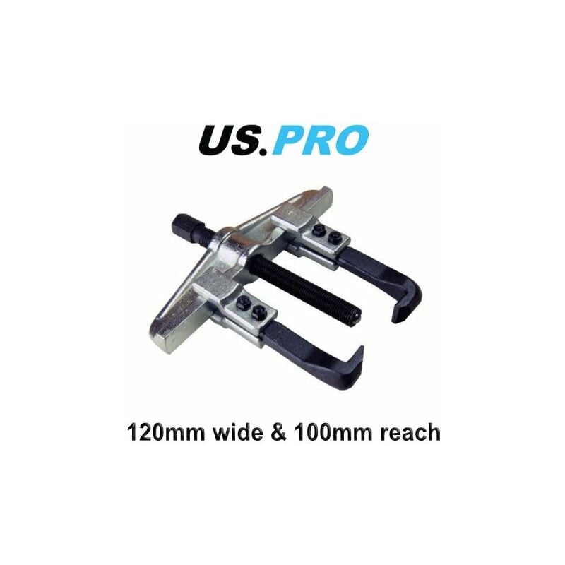 Us Pro - 2 Jaw Sliding Arm Gear Puller 120mm Wide & 100mm Reach 5151