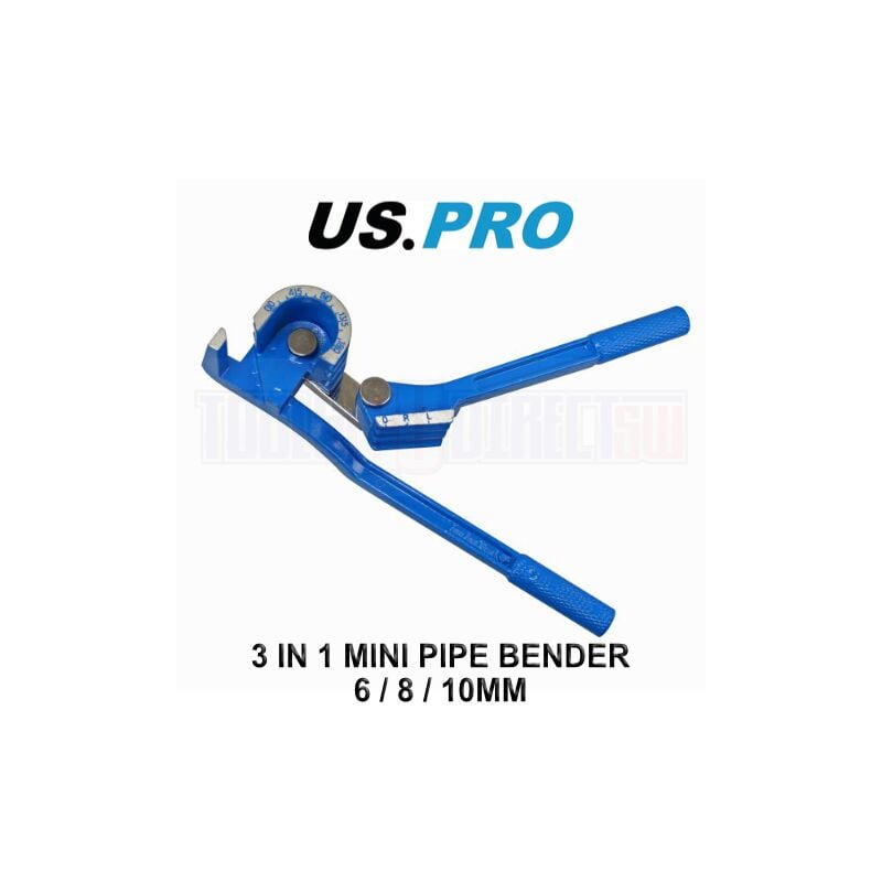 Us Pro - Tools 3 in 1 Mini Pipe Bender 6, 8 & 10mm up to 180 deg 5888