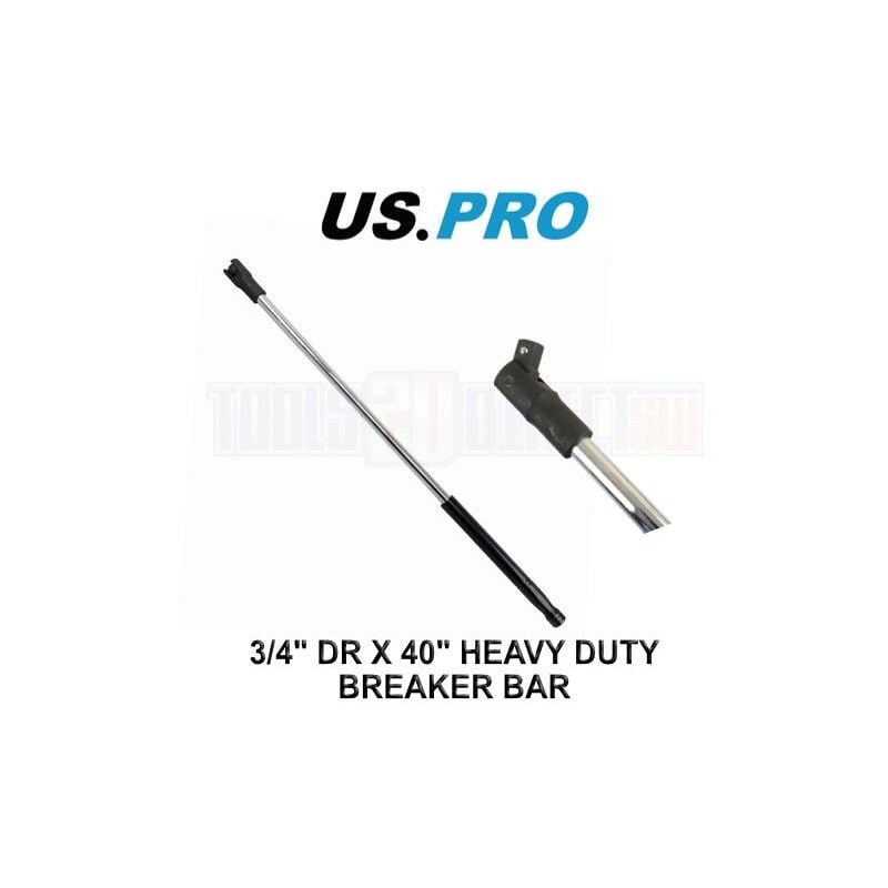 Tools 3/4 dr x 40 Heavy Duty Breaker Bar, Knuckle, Power Bar 4167 - Us Pro