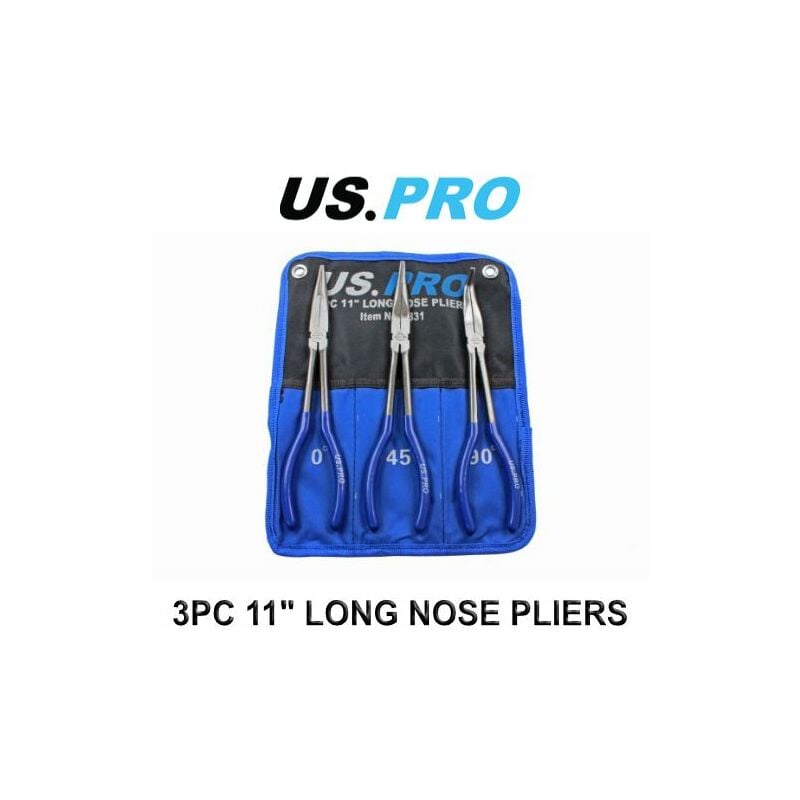 3pc 11 Long Nose Pliers Set 1831 - Us Pro