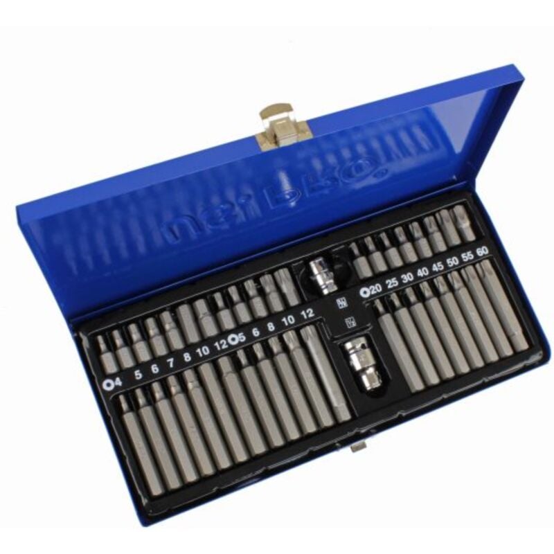 42pc Bit Set Hex Spline Torx 3/8