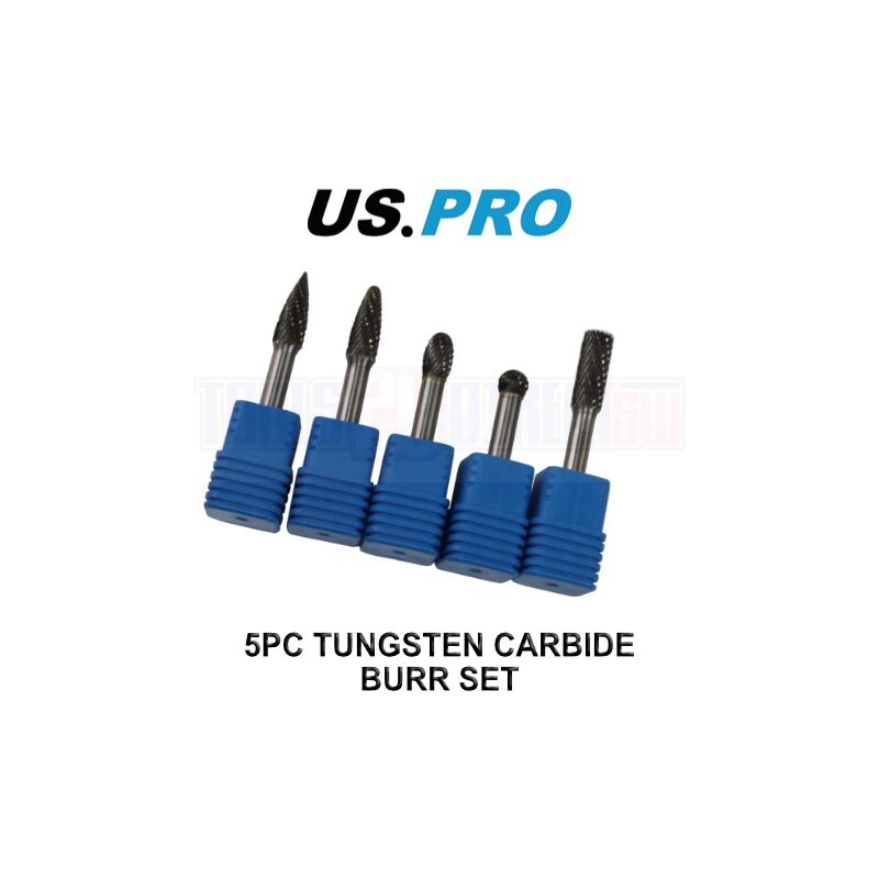 Tools 5pc 6mm Carbide Burr Set Burrs Tungsten Steel Hole Enlarger 7074 - Us Pro