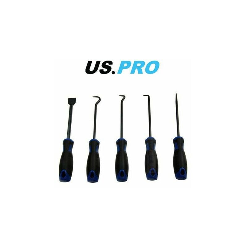 Us Pro - Tools 5pc Large Heavy Duty 260mm Pick Hook Scraper Set 5042