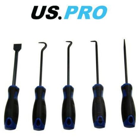 US PRO Tools 5pc Large Heavy Duty 260mm Pick Hook Scraper Set 5042