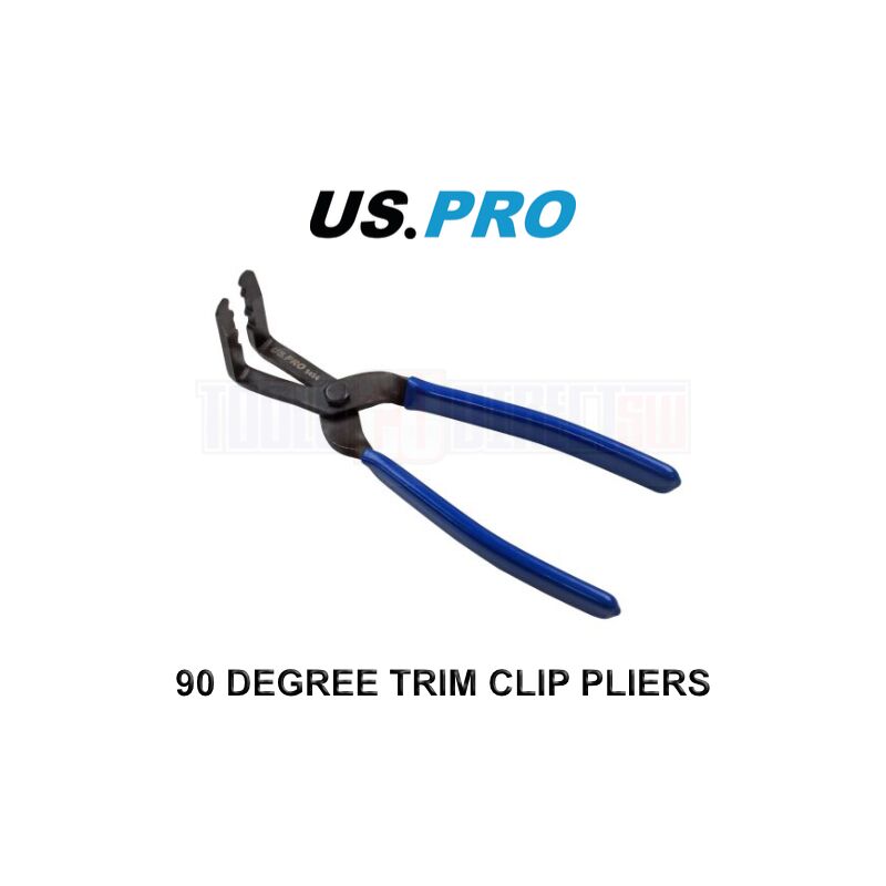 Us Pro - Tools 90 Degree Trim Clip Removal Pliers 90° Jaws Panel Popper 5454