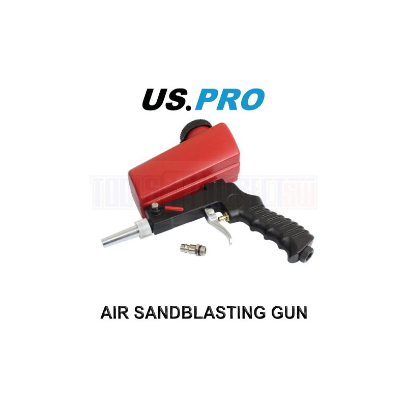 Tools Abrasive Sandblasting Gun Shot Blast Sanding Air Gun With Tank 8793 - Us Pro