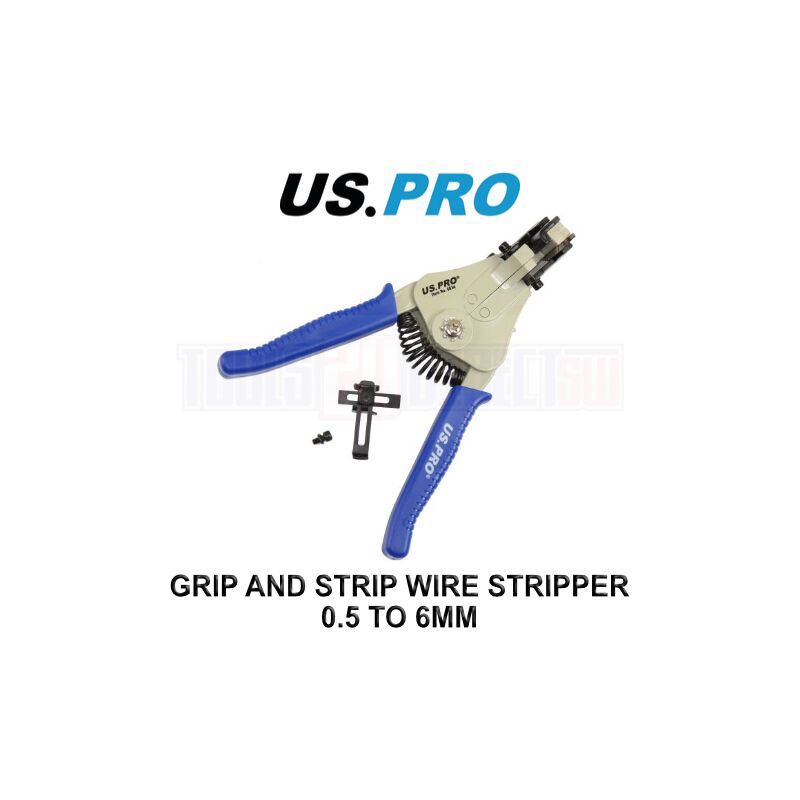 Us Pro - Tools Grip And Strip Wire Stripper 0.5 To 6mm 6834