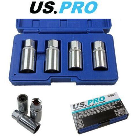 US PRO Tools Stud Extractor Socket Set 1/2" Dr Roller Type 6mm 8mm 10mm 12mm 2661