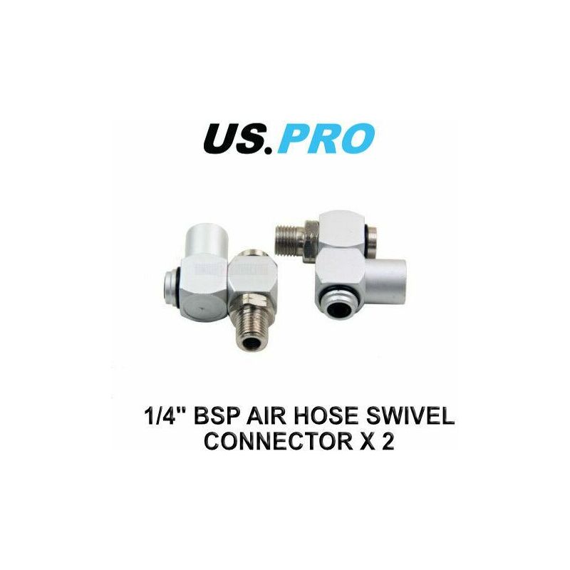 Us Pro - Tools Z-Swivel Air Line Hose Connector 1/4'' bsp x 2 8319