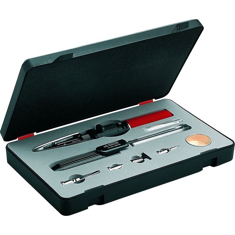 Image of USAG 060K Kit Saldatore portatile penna a gas butano stagno accessori valigetta