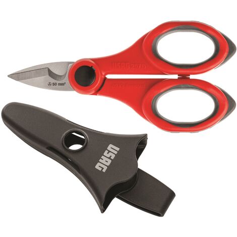USAG 207 D FORBICI FORBICE PER ELETTRICISTA CON CUSTODIA PROFESSIONALE