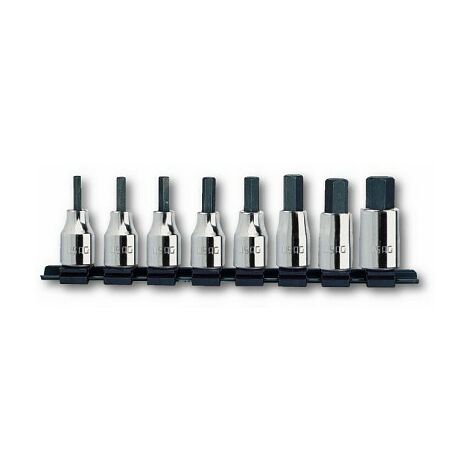 USAG 234 1/2&quot N/S8 U02342510 SERIE DI 8 CHIAVI A BUSSOLA PER VITI CON ESAGONO INCASSATO