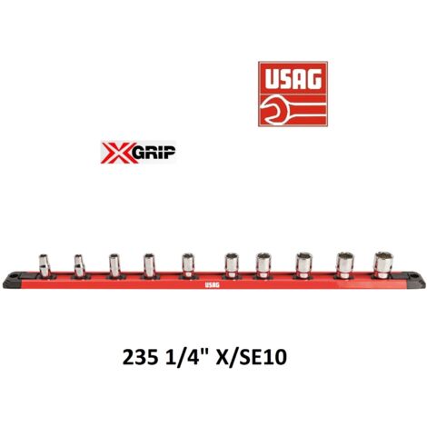 USAG 235 1/4 X/SE10 SERIE 10 CHIAVI A BUSSOLA BOCCA ESAGONALE SPECIALE X-GRIP