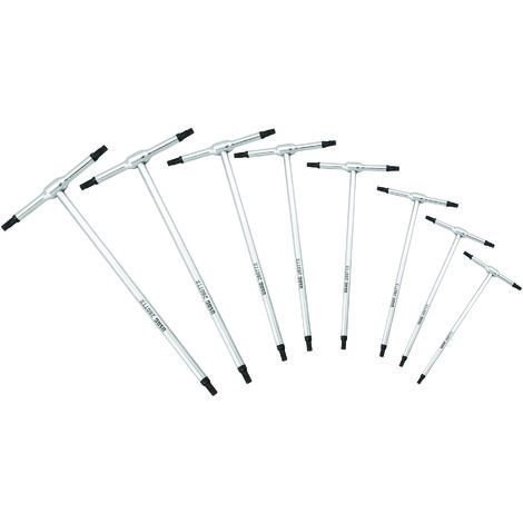 Usag 280 TTX/SE8 Jeu de 8 clés hexagonales en T, vis Torx