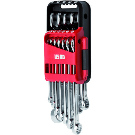 USAG 285 DS12 Jeu de 12 clés mixtes avec support plastique
