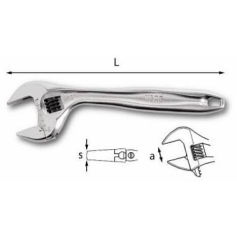 USAG 294 AD250/10&quot U02940014 CHIAVE A RULLINO CON REGOLAZIONE RAPIDA